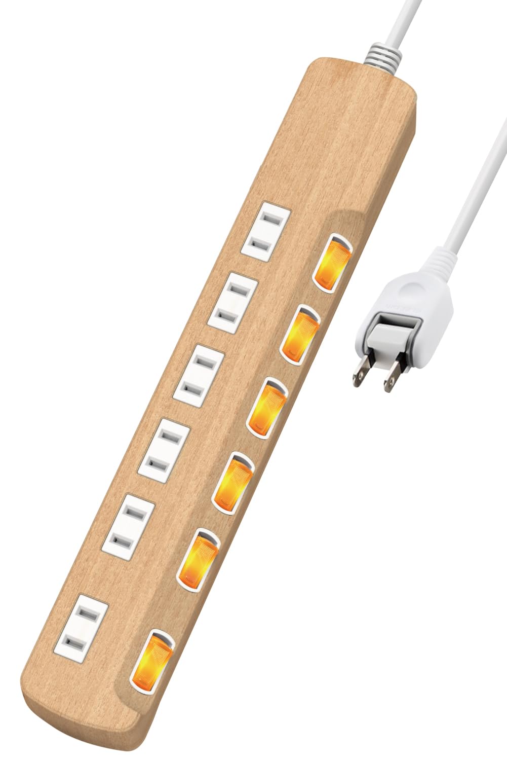 ネットワーク用雷サージ「ANS-CAT6」2個セット TV回線対応雷サージタップ6個口2m黒｜YAZAWA CORPORATION