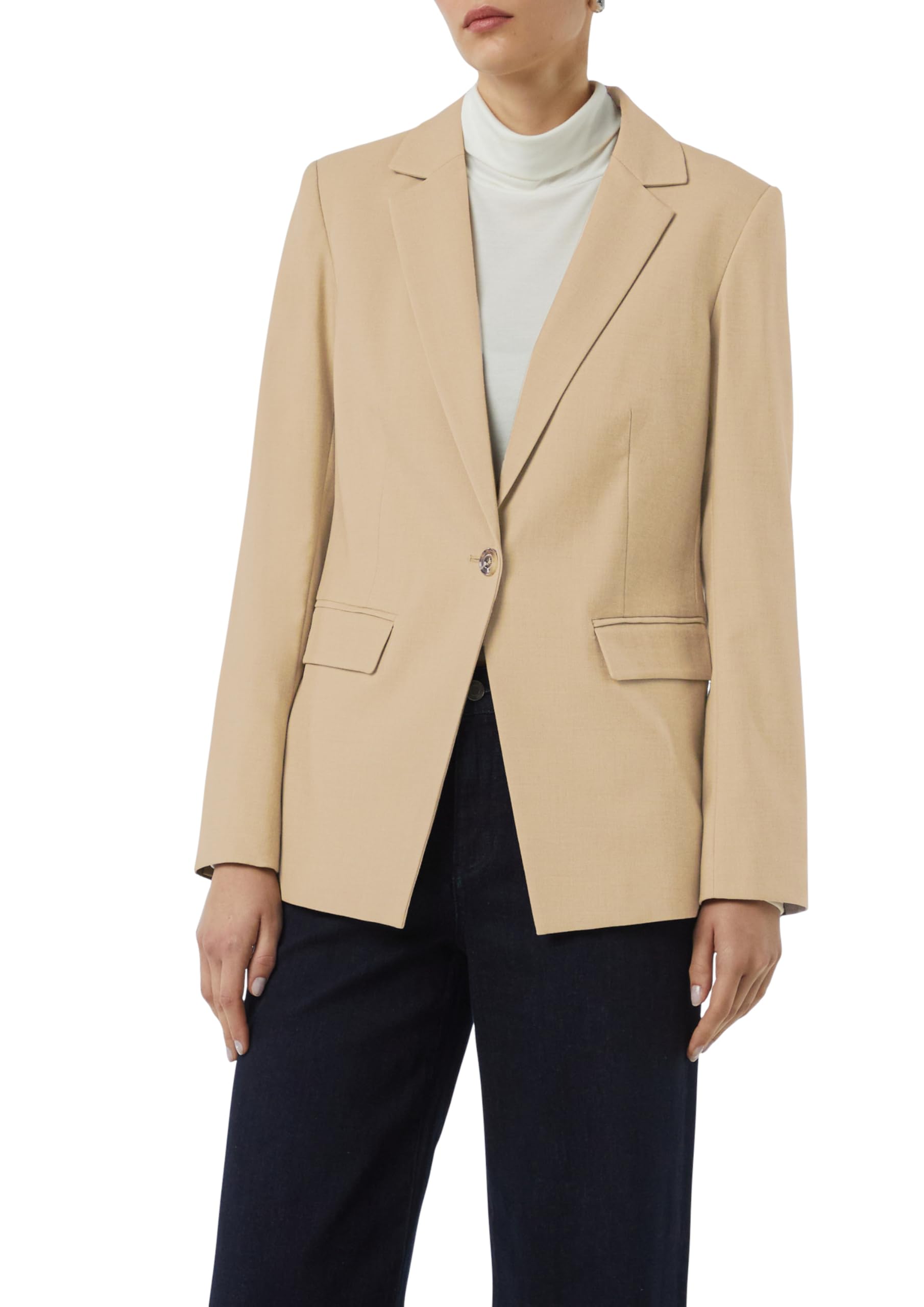 COMMA Antaillierter Blazer mit Twillstruktur