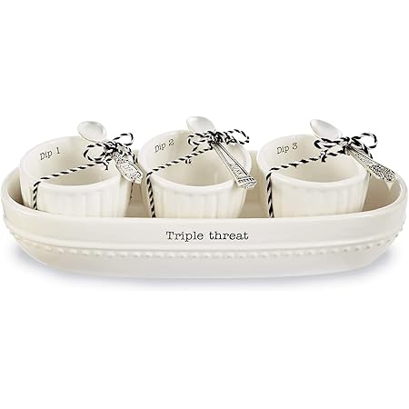 Mud Pie Circa Cracker Trays and Serving Sets (Cracker Bowl Set)