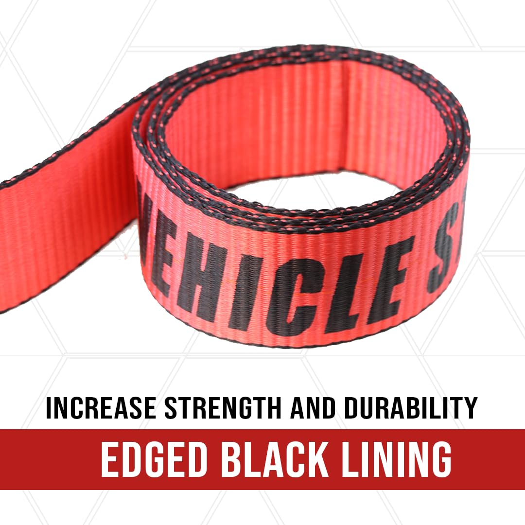 Boxer Tow Straps V Bridle 3" X 24" With RTJ Cluster Hooks, Recovery V Strap Rollback Car Hauler Towing B S 16 200lbs 12 thumbnail image