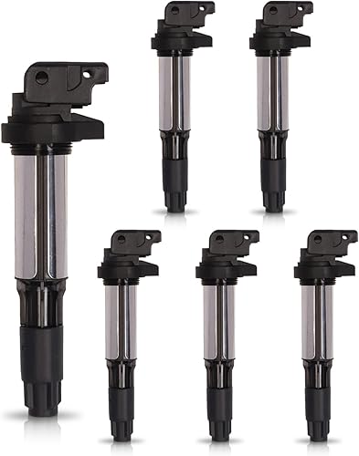 Miniatura 9 de ENA Juego de 6 bobinas de encendido azul compatibles con BMW 325Ci 325i 325xi 330Ci 330i 330xi 525i M3 X3 X5 Z3 Z4 2.5L 3.0L 2001 2002 2003 2004