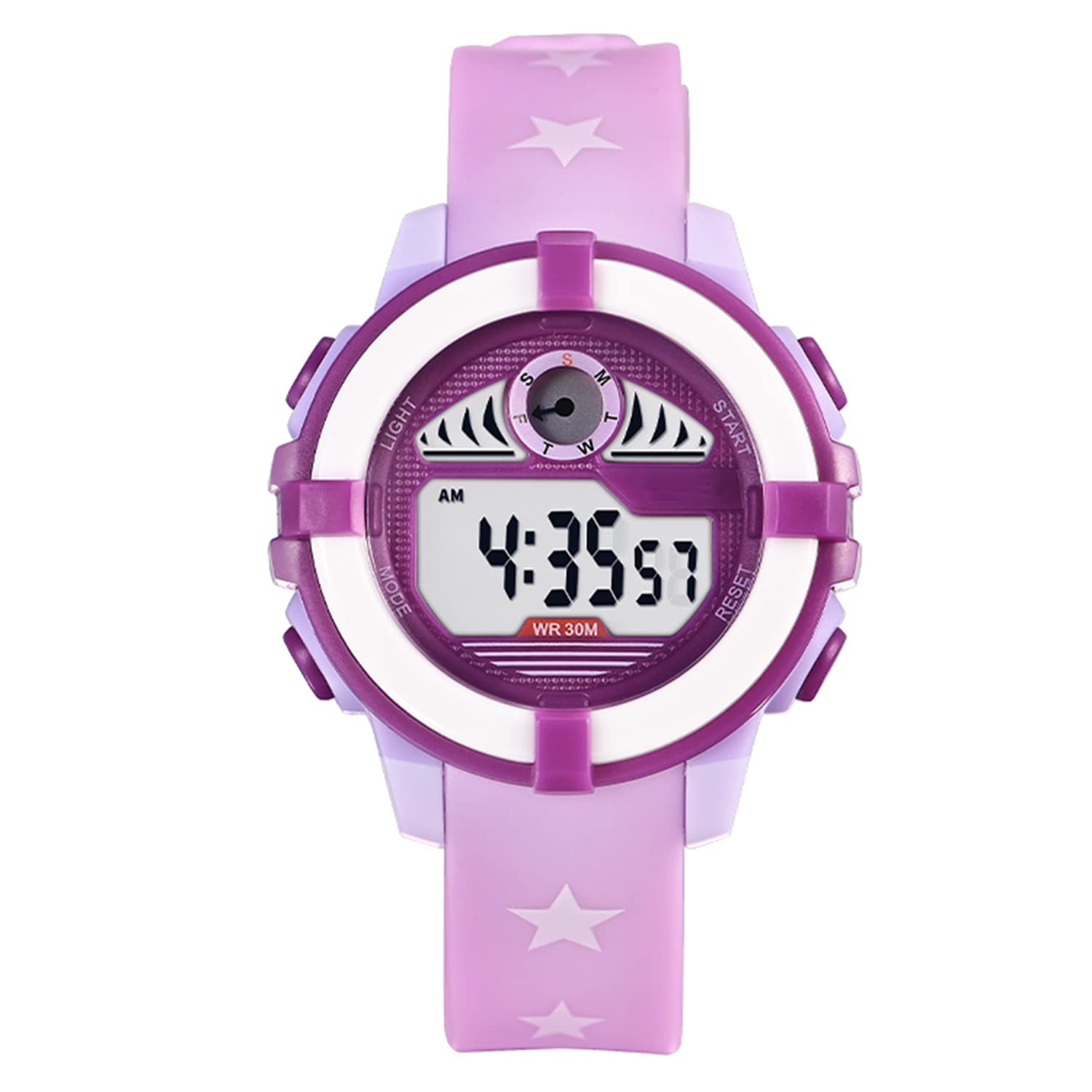 Time Up Digital Dial 2022 Arrival Alarm,Stopwatch, Night Light & Waterproof Watch for Small Boys & Girls (Age:3-10 Years)-DET10L-X (Purple) (B09S396VC7) Amazon Price History, Amazon Price Tracker