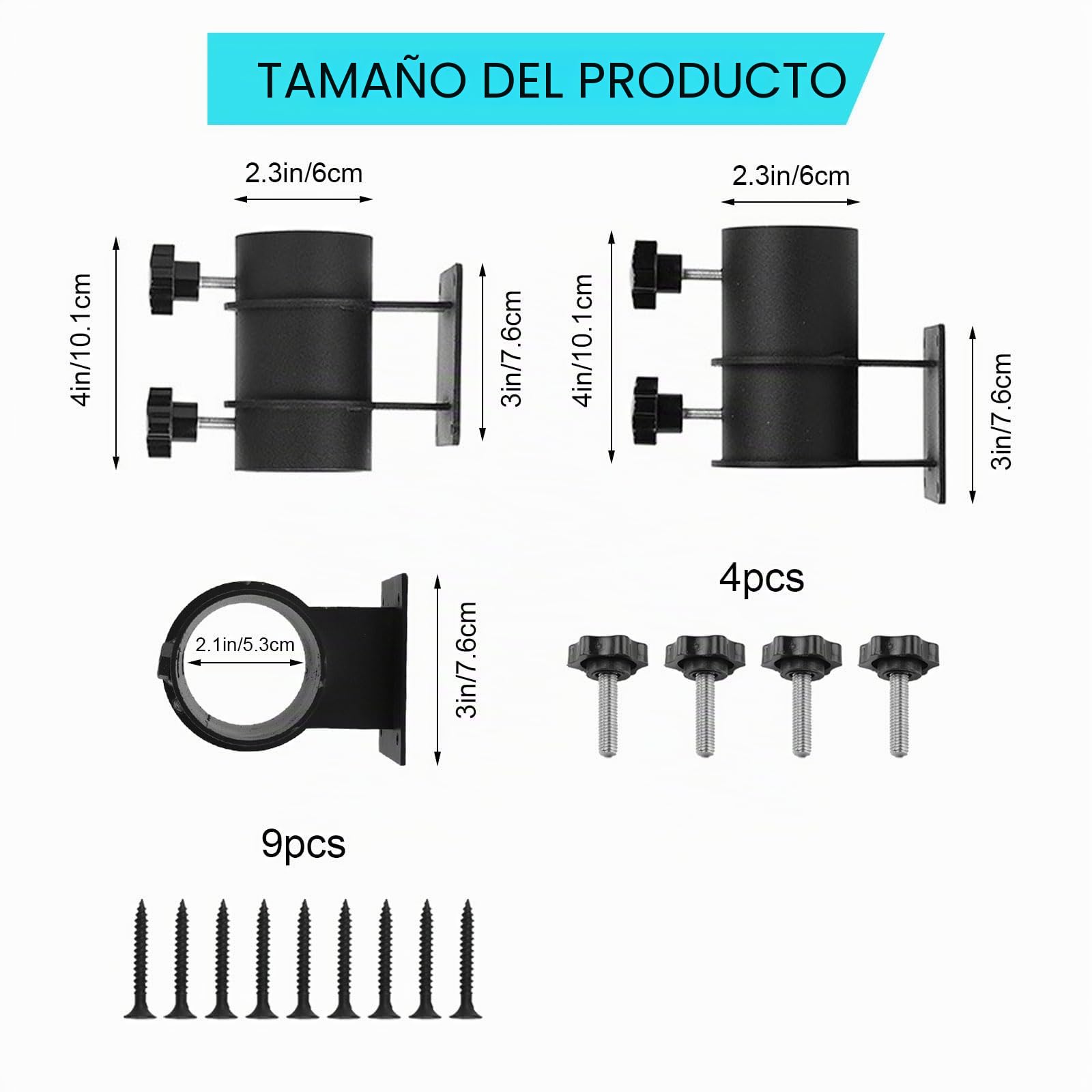 Tefola Tefola - Soporte de pared ajustable para sombrilla, balcón, sombrilla de pared, soporte de balcón para sombrillas, montaje en techo, vallas, balcón o patio al aire libre, etc