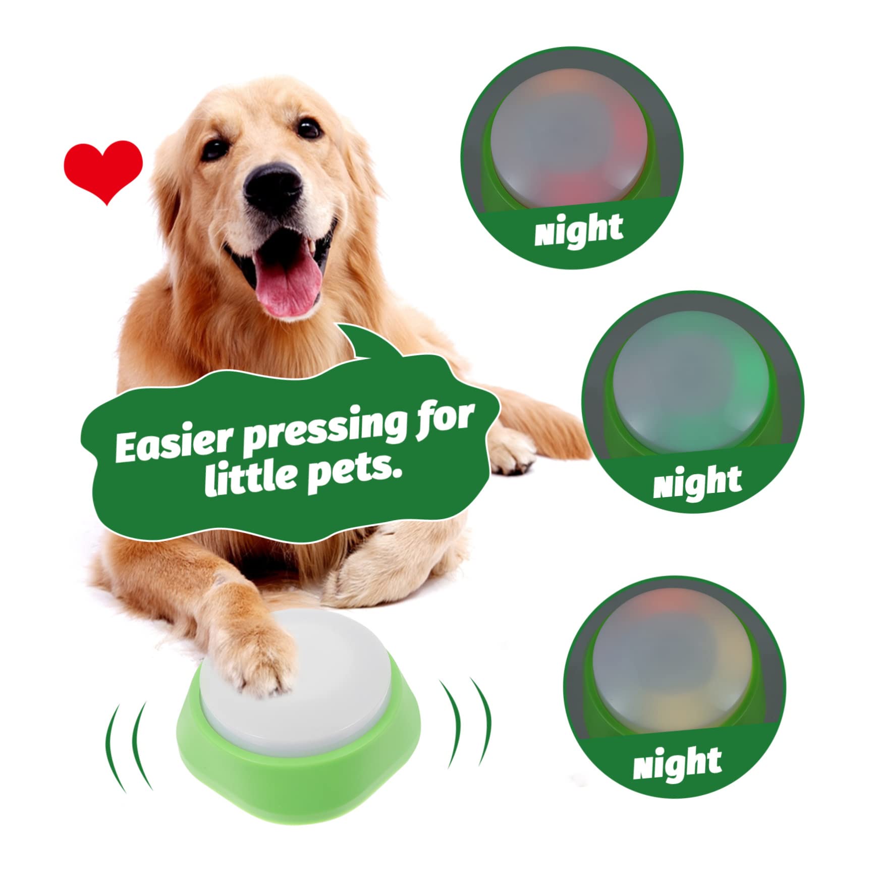 HAPINARY Dog Training Toys Communication Button Mat Plastic Pet Button Recordable for Puppies Interactive Dog Toy