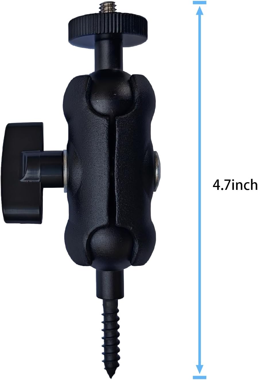Adjustable Trail Camera Tree Mount: Game Camera Outdoor Mounting Bracket Holder with Double 360° Swivel Tilt Ball Joints, 2 Packs (4)