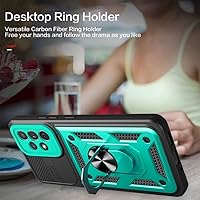 Vista 4 de Funda para Samsung A53 5G, Galaxy A53 5G con protector de pantalla HD, protección de grado militar a prueba de golpes para Samsung Galaxy A53 5G