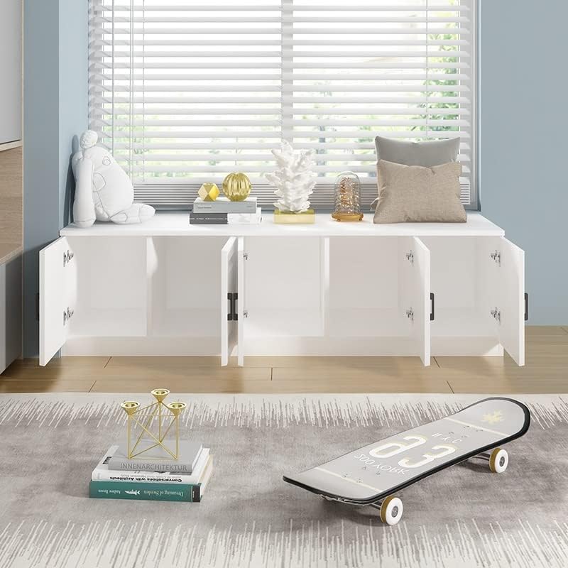 Miniatura 5 de KIRANDY Los gabinetes de piso de los gabinetes de la ventana de la bahía pueden sentarse los gabinetes bajos, armarios libres del balcón de los