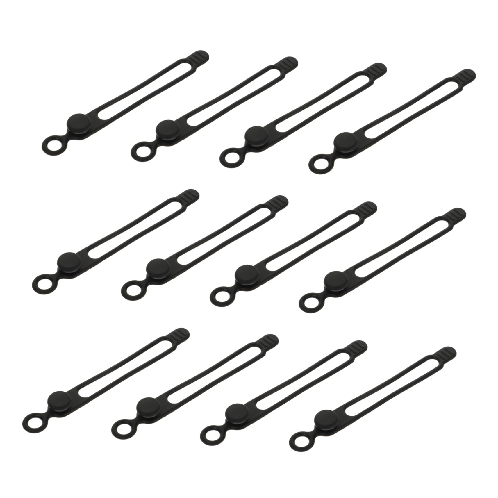 Angoily 80stücke Teiliges Silikon Kabel Organizer Für Kabelmanagement Flexible Kabelbinder Zur Aufbewahrung Von Datenkabeln Für Zuhause Büro Und Garage