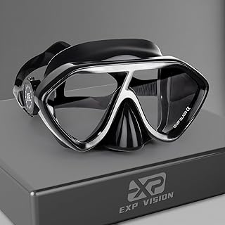 Máscara de buceo para adultos – Máscara de esnórquel antivaho de alta calidad, cómodas y a prueba de fugas, gafas de natación con cubierta de nariz para buceo, esnórquel y aventuras submarinas