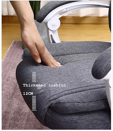 Miniatura 4 de BAUBUY Silla Gamer - Silla giratoria ergonómica ejecutiva de lino y algodón, respaldo alto, para el hogar y la oficina, silla de computadora, silla