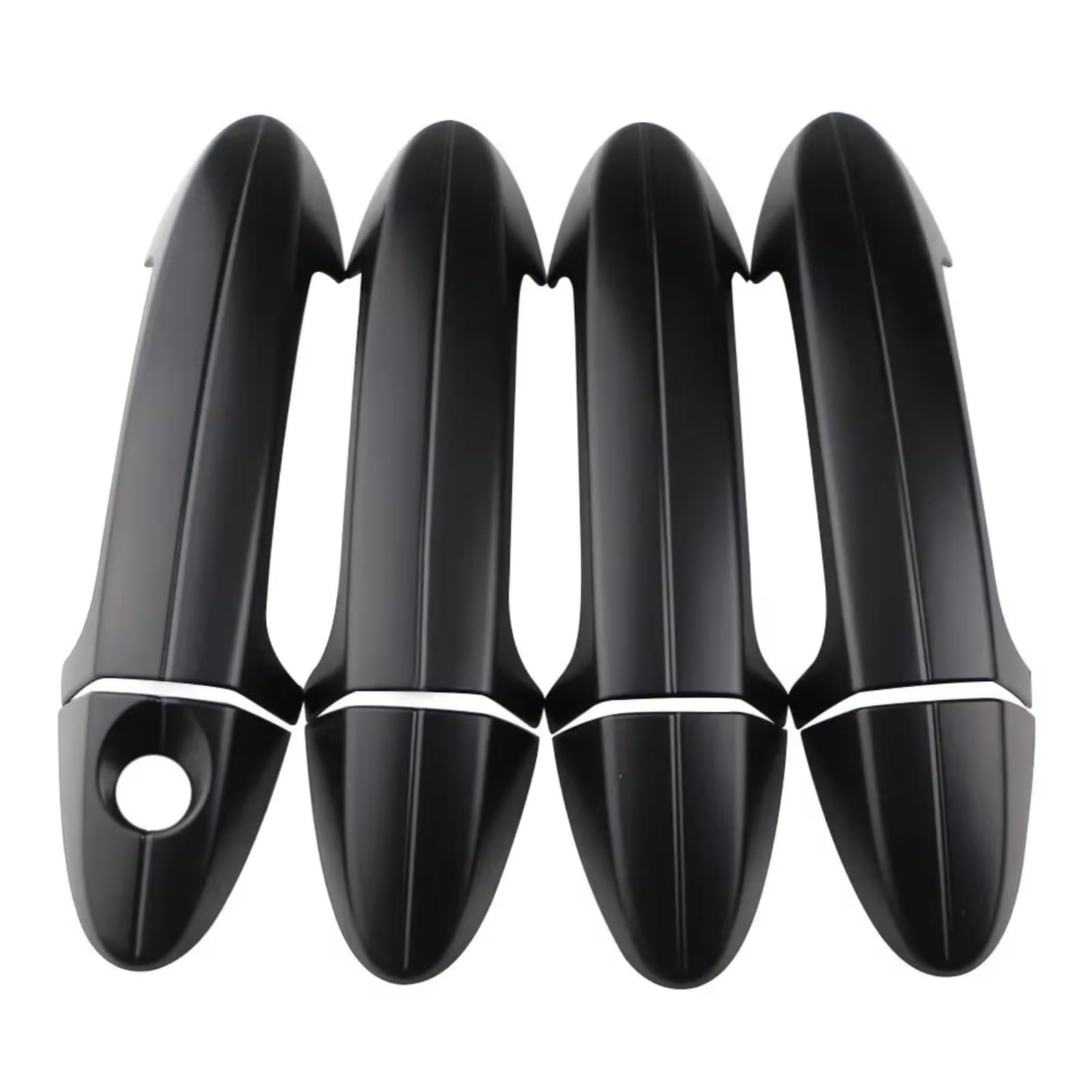 Dspolimv One Color Outer Door Handle Cap Compatible With For Fiesta 2009 4Pcs Abs Car Exterior Door Handle Cover Decoration Protective Sticker Trim Acc Parts