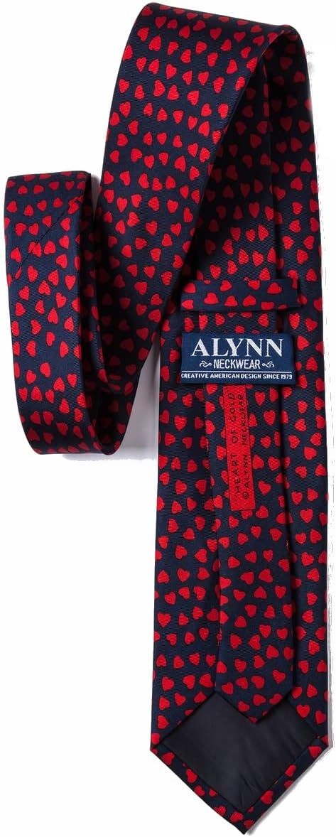 Black Silk Tie | Heart Of Gold Necktie