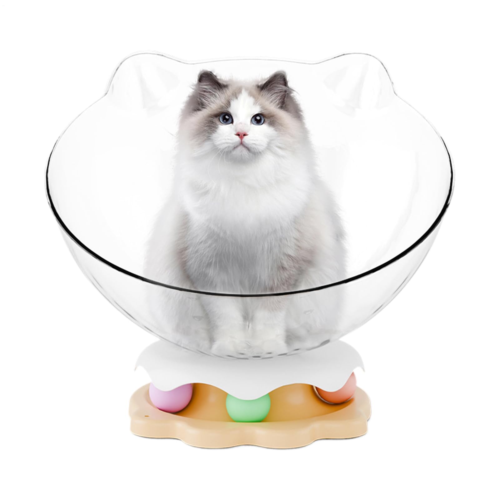 Accessoire pour chaton avec lit douillet pour chat et jeu de mouvement