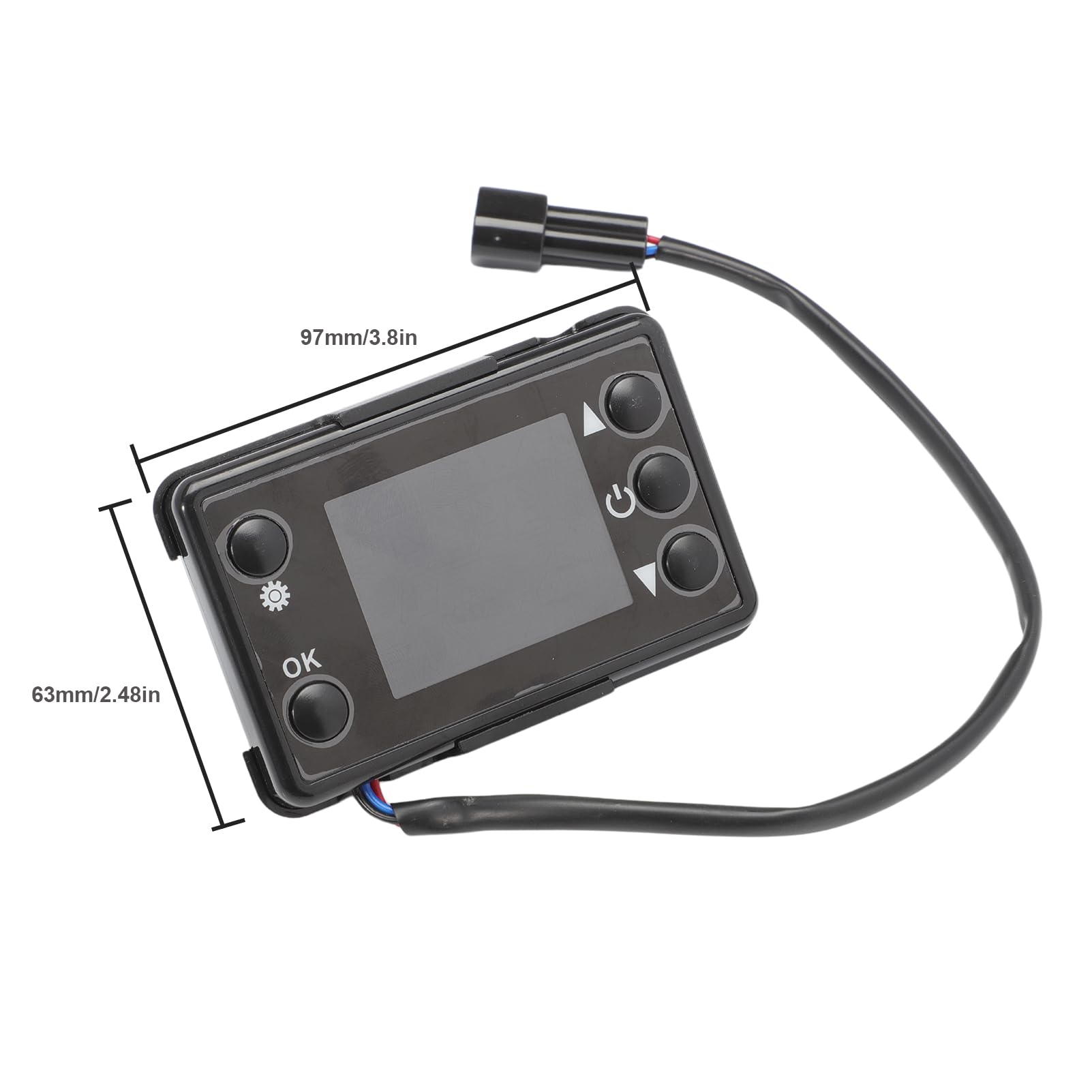 Interruptor de calefacción LCD con Mando a Distancia, 12 V/24 V, 3 KW/5 kW, regulador de calefacción de Aire diésel