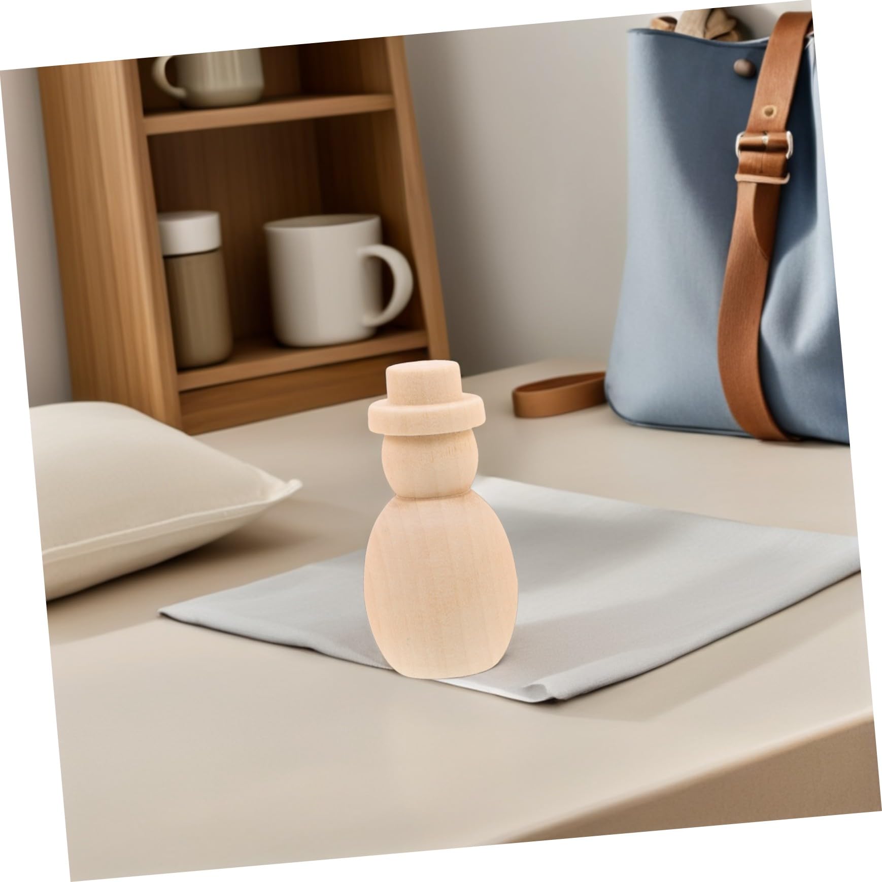 20 Piezas de Madera sin Terminar Figuras de Madera Pintar Manualidades Decoración del Hogar Juguetes Educativos Manualidades Creativas