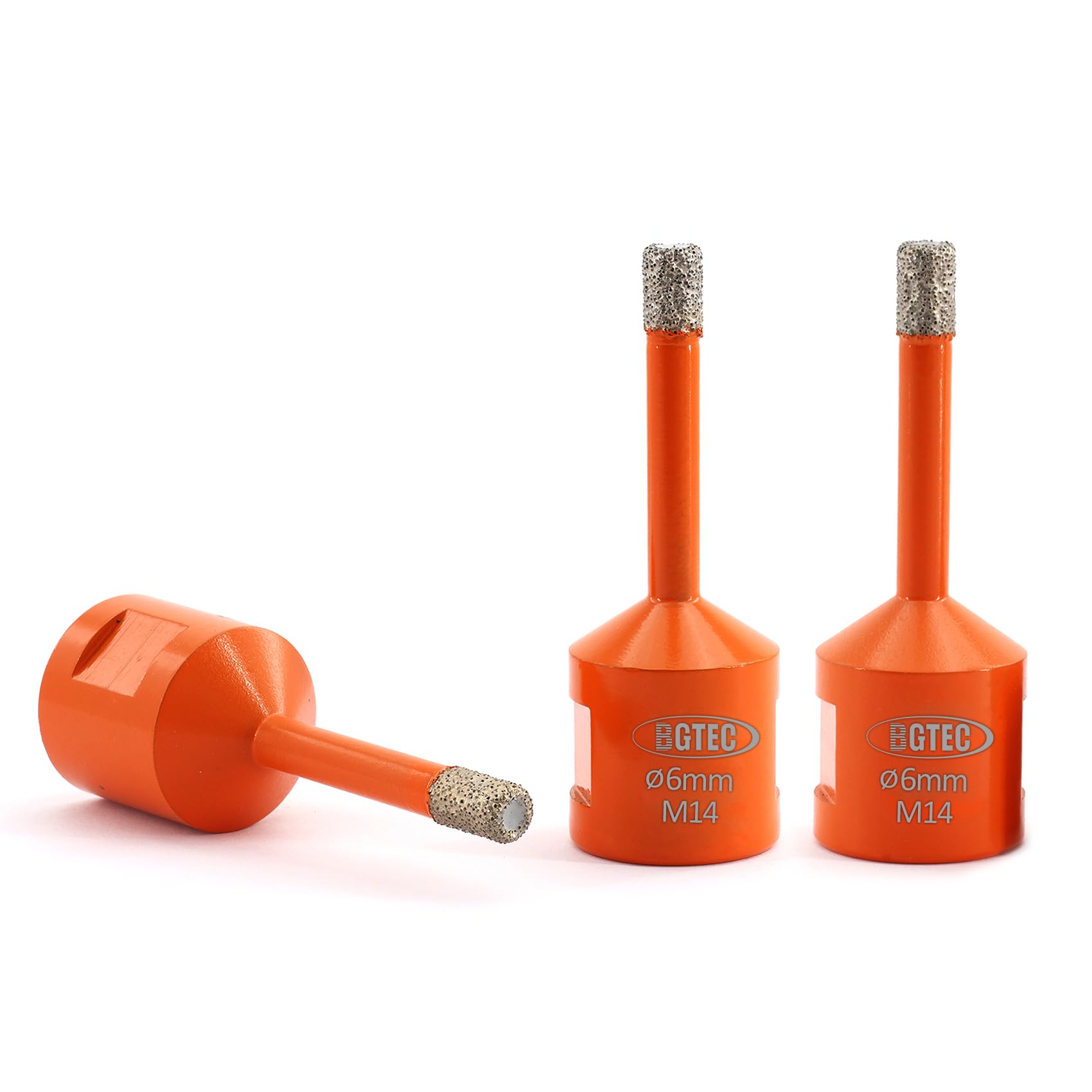 BGTEC Dry Diamond Core Drill Bits for Porcelain Tile Ceramic Marble Brick with M14 Thread 3pcs Diameter 6mm — image 1