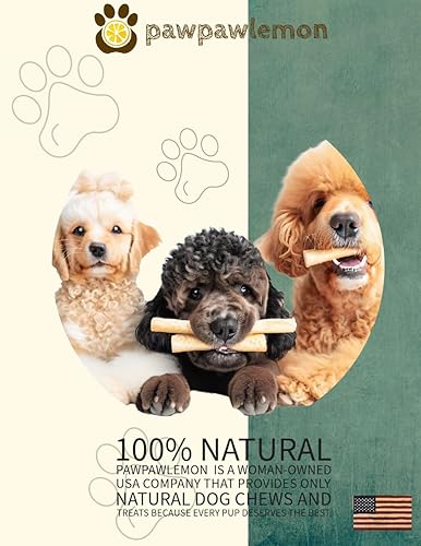 Miniatura 8 de pawpawlemon Masticable de carne orgánica para perros (6 pulgadas, paquete de 5)  Un solo ingrediente  Grosor estándar  con una sorpresa en el