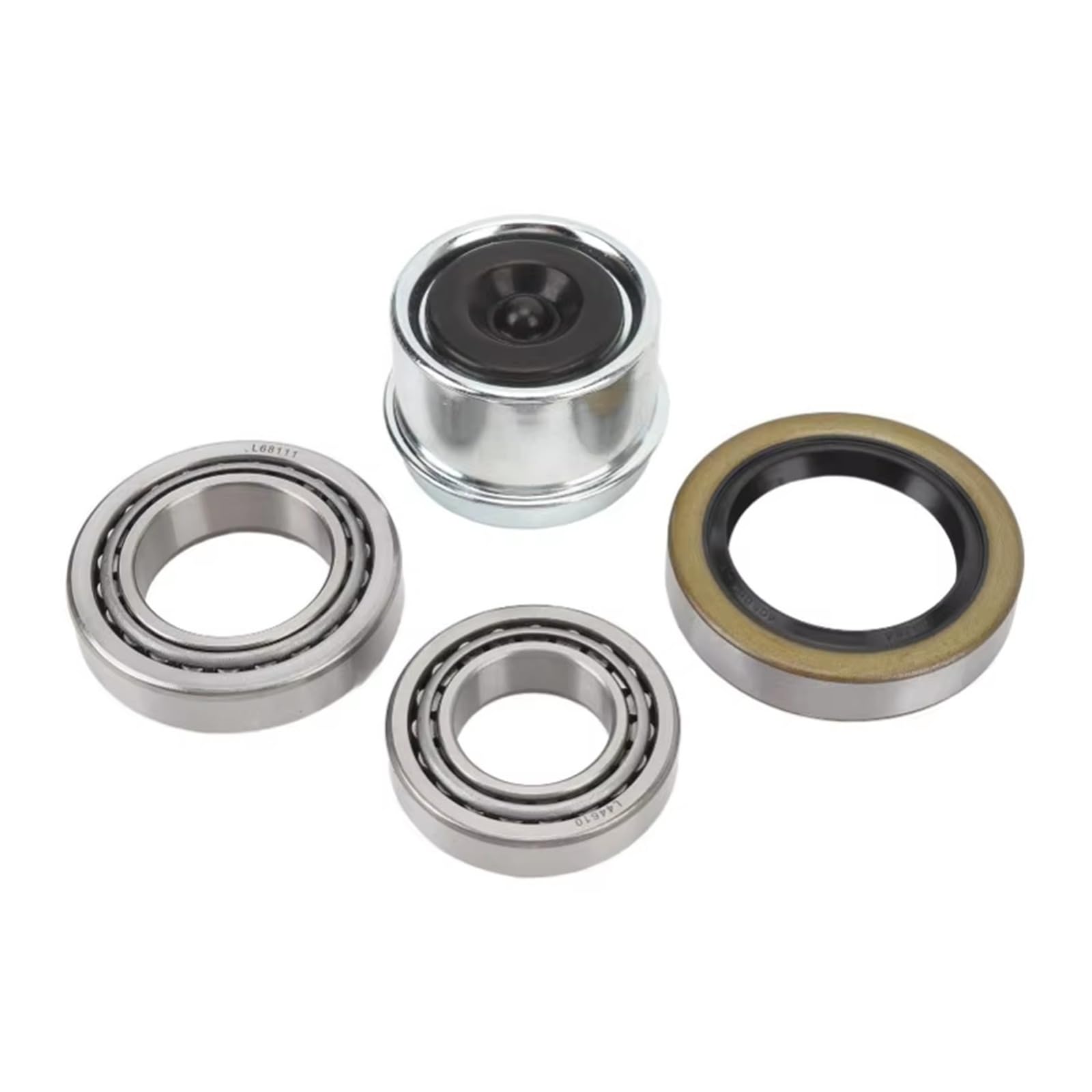 Juego Cojinetes Cubo Rueda Juego 2 Rodamientos Cubo Rueda Eje Remolque L68149 L44649 Para Ejes 1-1/16in-1-3/8in 3500lb 84 Husillo 2000-2025