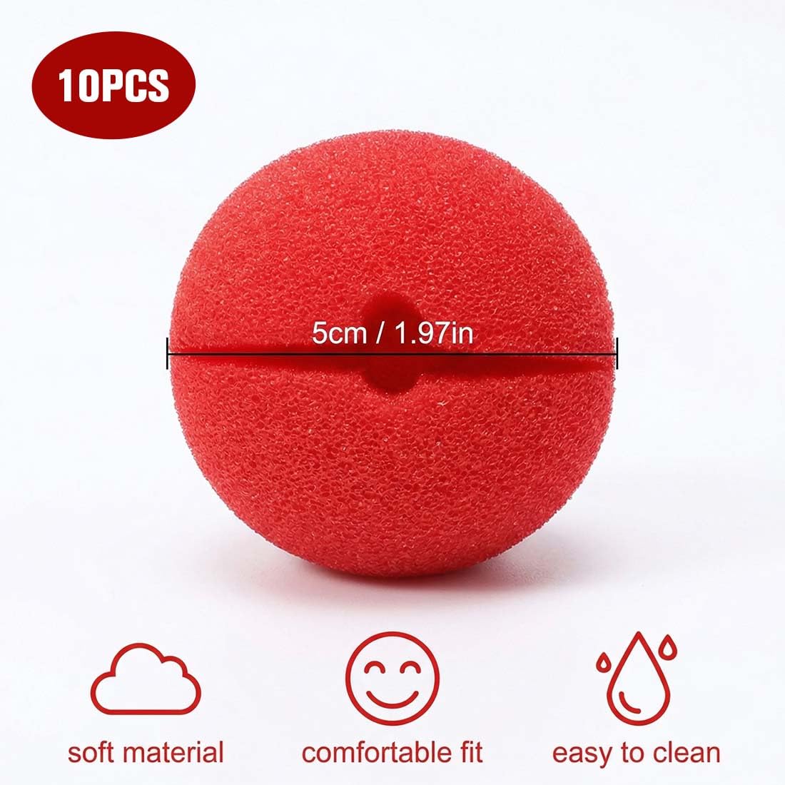 Ruvan 15 Piezas Clown Nose, Narices De Payaso De Espuma Roja, Arices De Esponja Divertidas, Nariz De Espuma Rojas Circo, para Maquillaje Infantil, Fiestas, Carnaval, Circo Ruvan 15 Piezas Clown Nose, Narices De Payaso De Espuma Roja, Arices De Esponja Divertidas, Nariz De Espuma Rojas Circo, para Maquillaje Infantil, Fiestas, Carnaval, Circo