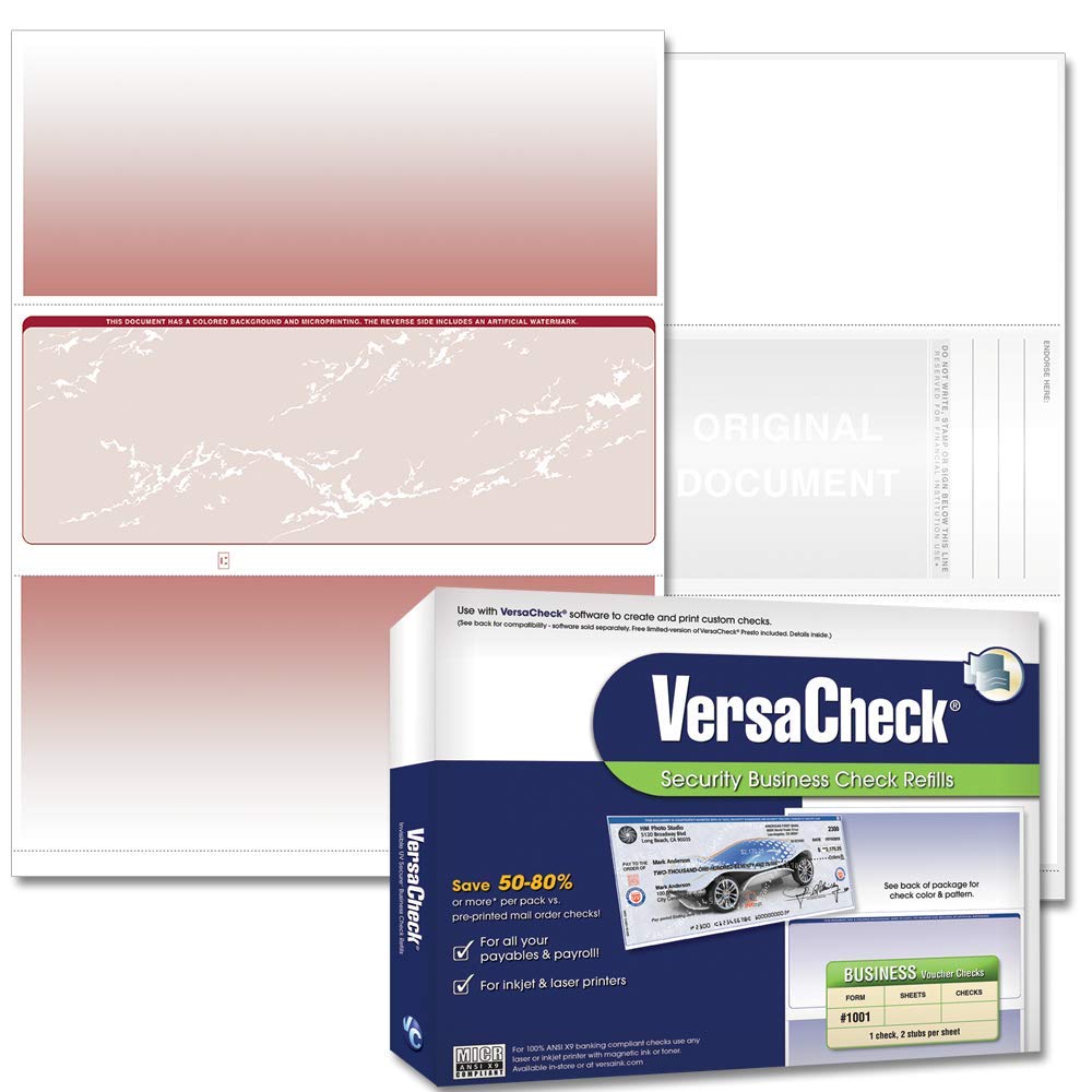 Recharges de vérification VersaCheck Form 1001 pour bureau comptable - 4