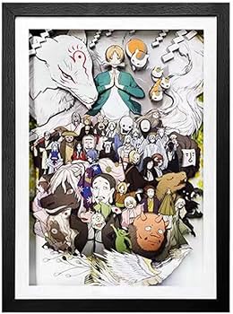 Amazon.co.jp: 夏目友人帳 立体絵 紙製 夏目貴志 ニャンコ先生 3D 立体