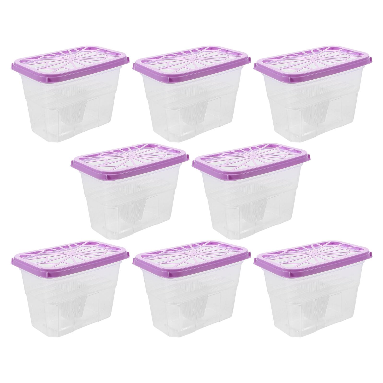 Boîtes pour absorbeur d'humidité lot de 8 bacs de rechange violets