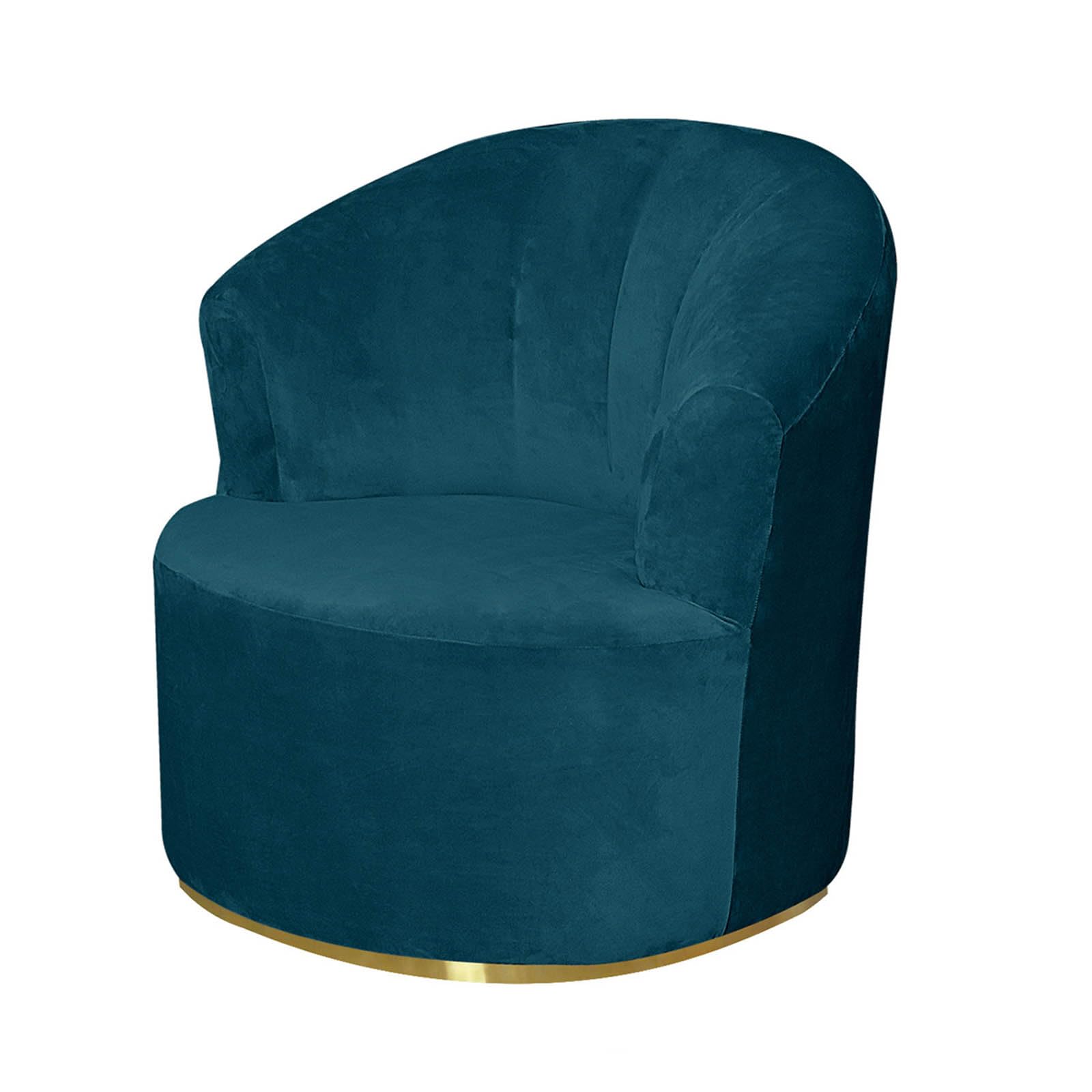 Leomix Round Club Armchair Cover, Velvet Swivel Barrel Chair slipcover, Soft Solid Swivel Accent Chair,Modern Barrel Chair Slipcover, for Living Room,H