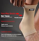 SPOTBRACE Ankle Brace Compression Sleeve(2 PACK),Breathable Ankle Support For Men Women, Foot Compression Sock for Swelling, Plantar Fasciitis, Sprain - Image 2