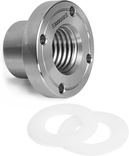 Placa frontal de acero de 6 "para torno de madera con tornillos de bloqueo para torneado inverso, rosca directa TPI de 1 "x 8