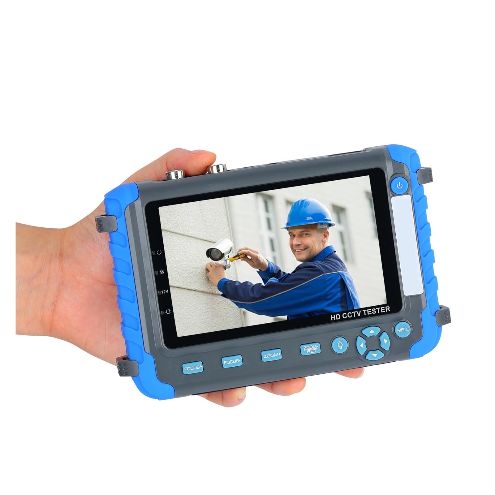 Mooilko Iv8c No Vga Iv8w Cctv Tester 4 In 1 Cvbs Ahd Tvi Cvi 8Mp Cctv Tester Ahd Monitor Video Monitor Tester Utp Cable Test Cctv Monitor For Camera Network Test(Iv8c No Vga)