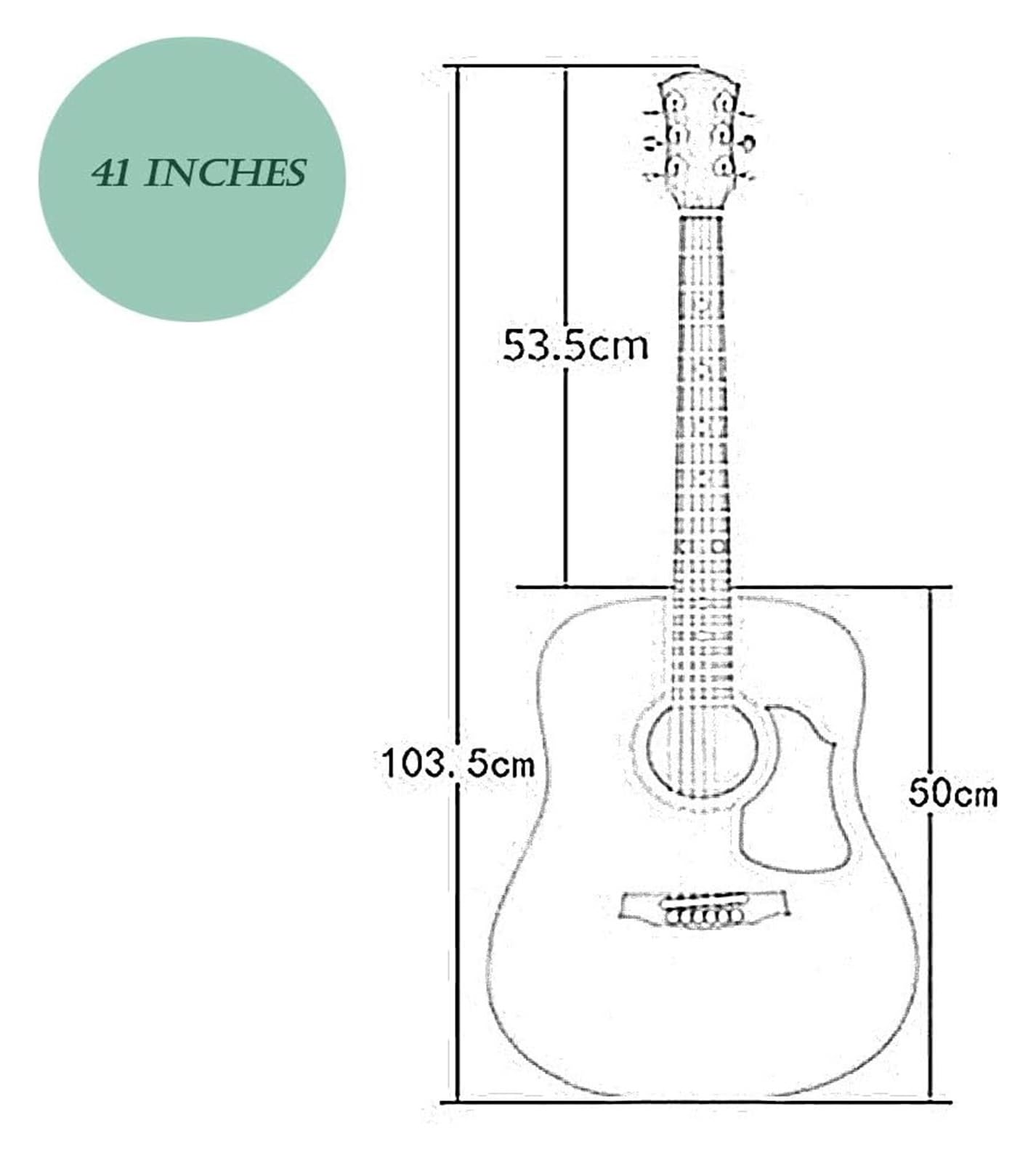 41-Zoll-Cutaway-Akustikgitarrenpaket For Einsteiger, Basis-Starterset In Voller Größe Mit Gigbag, Saiten, Gurt, Stimmgerät Und Plektren For Musikliebhaber Der Einsteiger(Black)