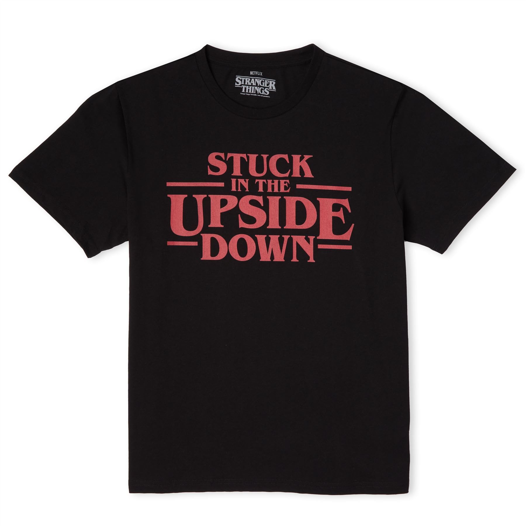 Zavvi Unisex Multi Official Stranger Things Stuck In The Upside Down T-Shirt Mens Black - Xxl