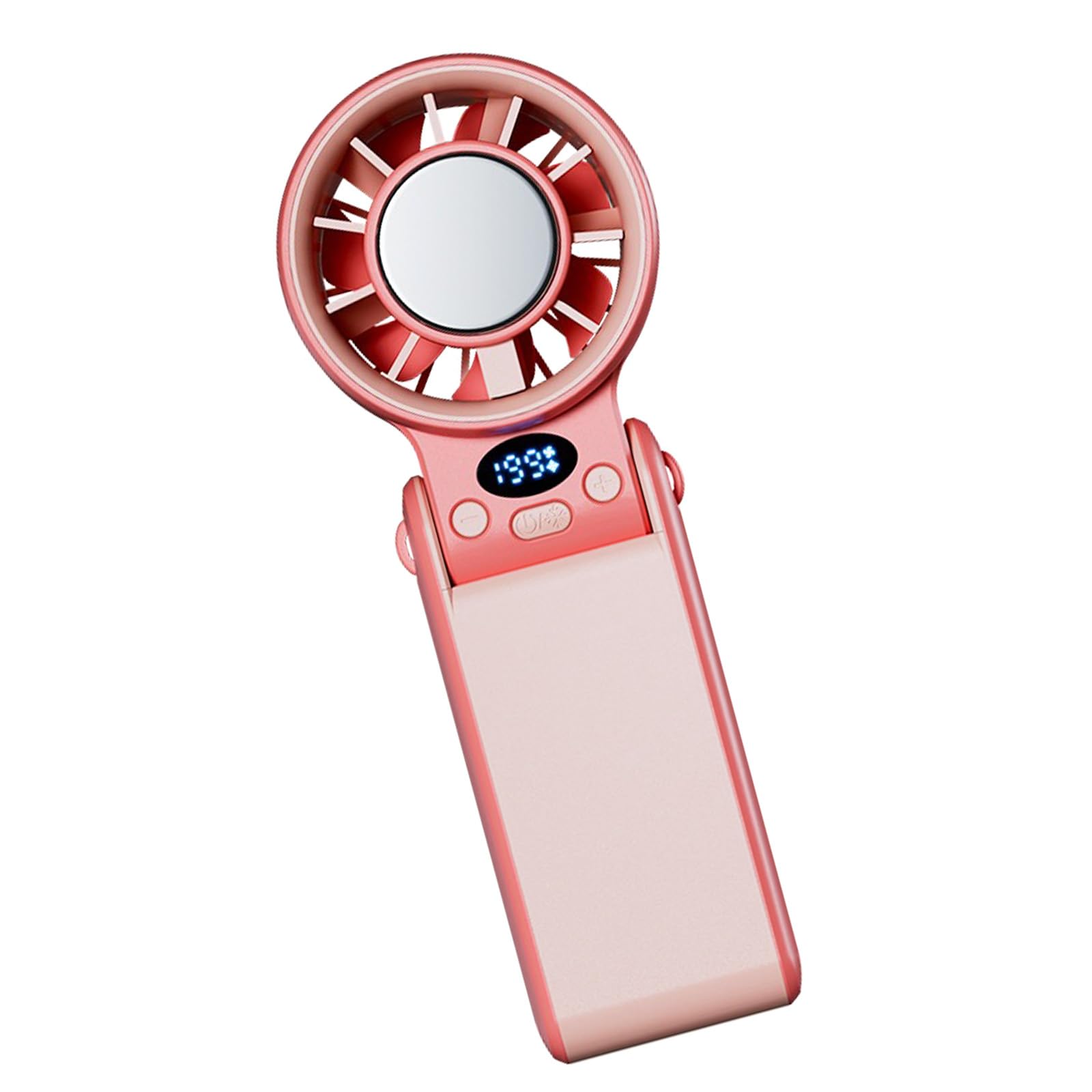 NRVTRE Air Cooling Fan Travel Fan Small Desk Foldable Small Pocket Quiet with 3600mAh Battery ABS Texture Desk