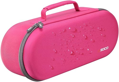 Miniatura 4 de RLSOCO Estuche rígido para secador de pelo supersónico Dyson HD15 HD08 HD07 HD03 HD01-Compatible con accesorios supersónicos completos (rosa)