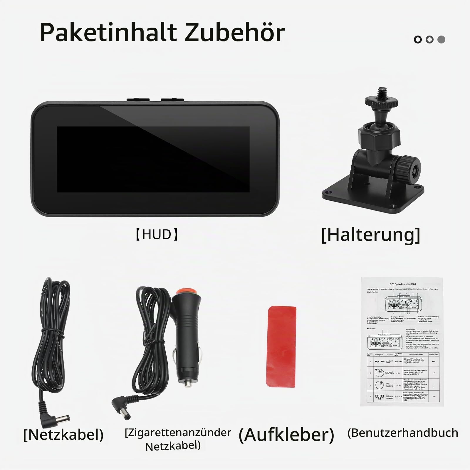 M60 Auto Head Up Display Auto Kompass Inclinometer Neigungswinkel Geschwindigkeit GPS Digital Neigungsmesser Overspeed Alarm Auto Off Road Zubehör