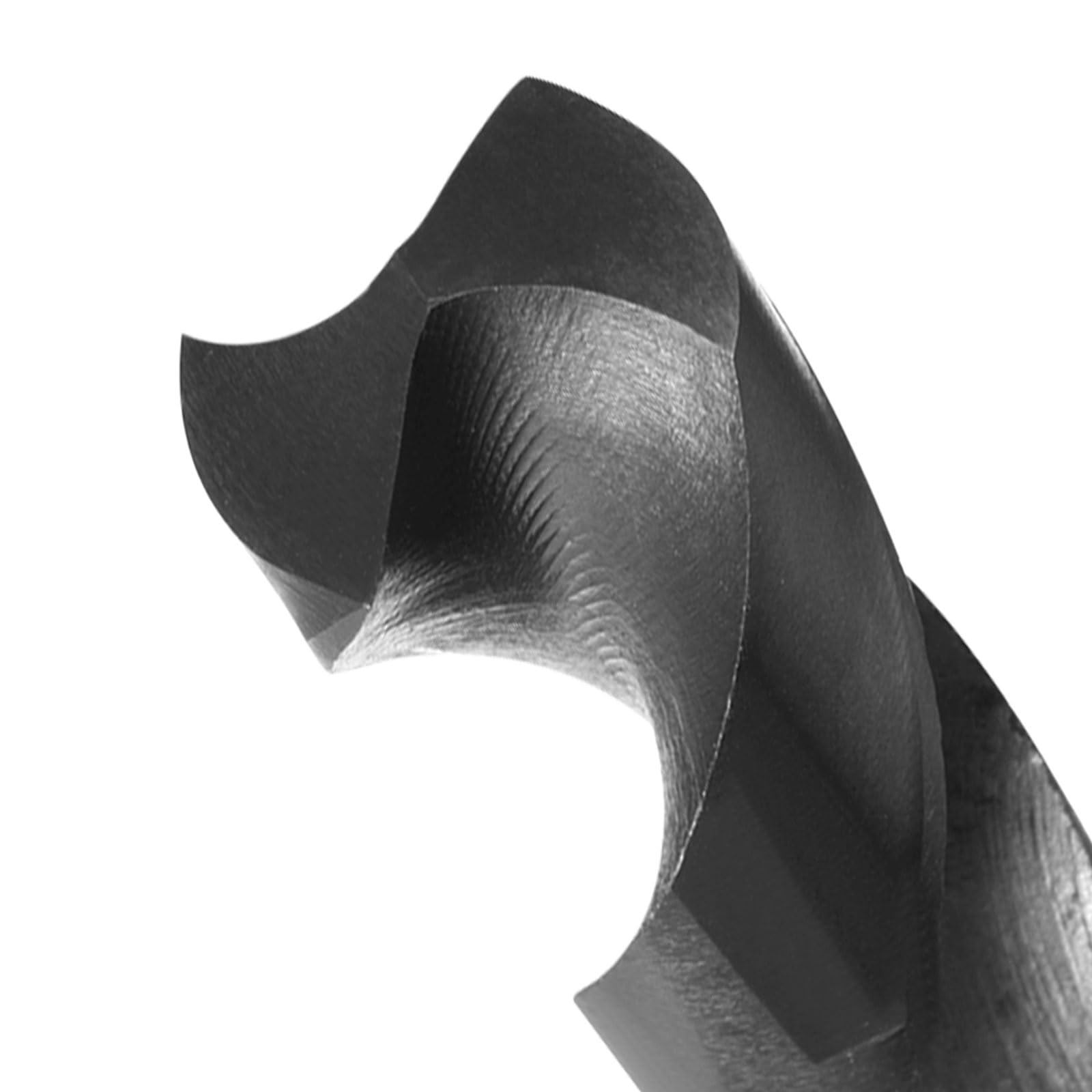 QUARKZMAN 1/2" Vástago 26mm Taladro Barrena x 1uds Alta Velocidad Acero 9341 Reducido Vástago Helicoidales Brocas para Industria Hogar Aluminio Metal, [Nitruro Revestido, Negro]