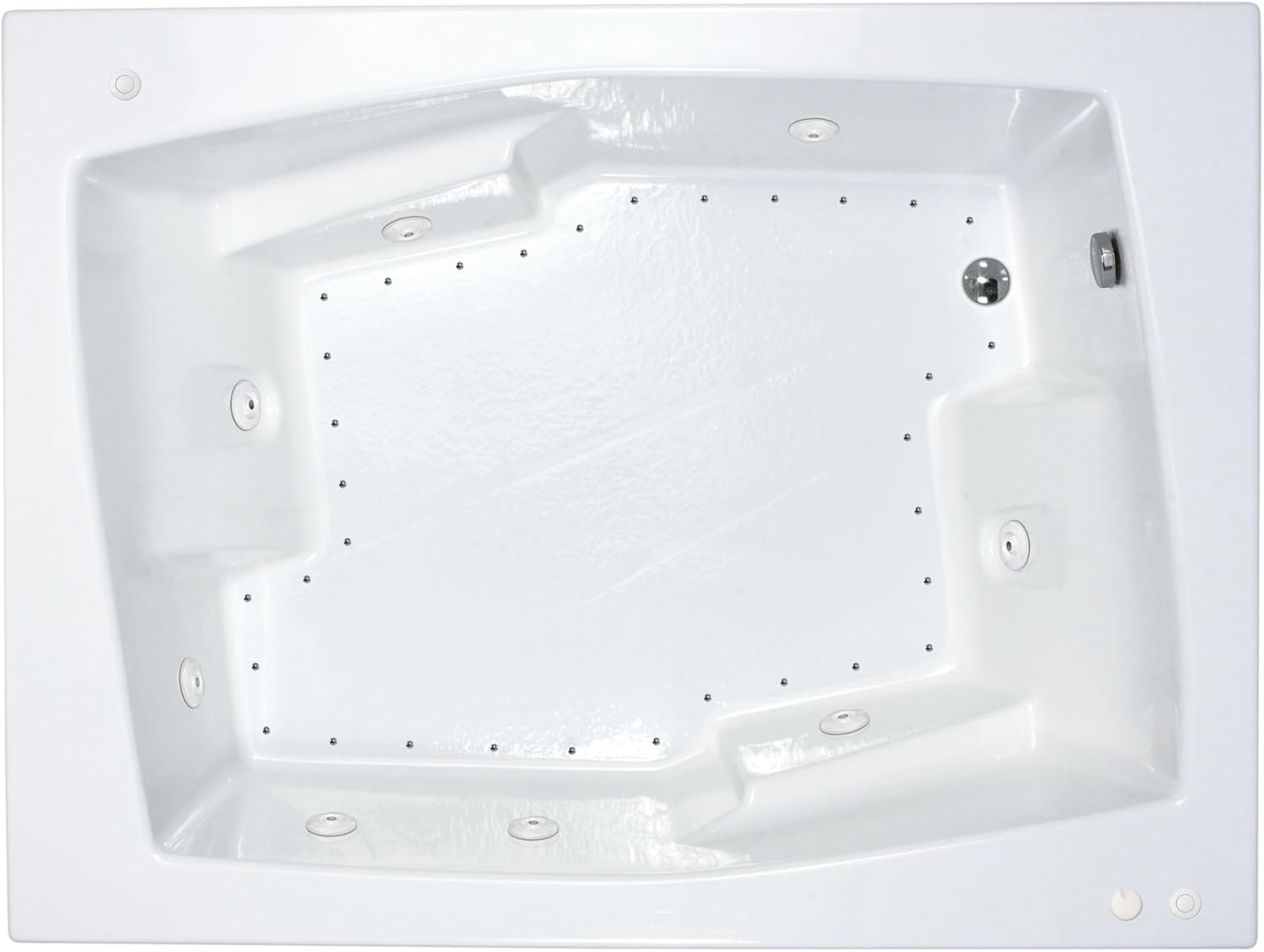 Sea Spa Tubs S5472CDR Tubs Caresse 54 by 72 by 23Inch Rectangular Air