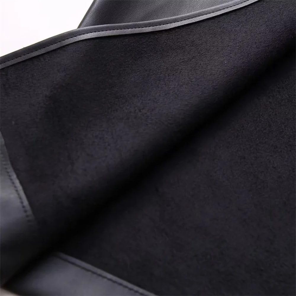 SWEPER Falda Corta De Mujer - Falda De Cuero Desmontable para Mujer De Invierno Falda Asimétrica con Detalle De Costura con Cremallera A La Moda