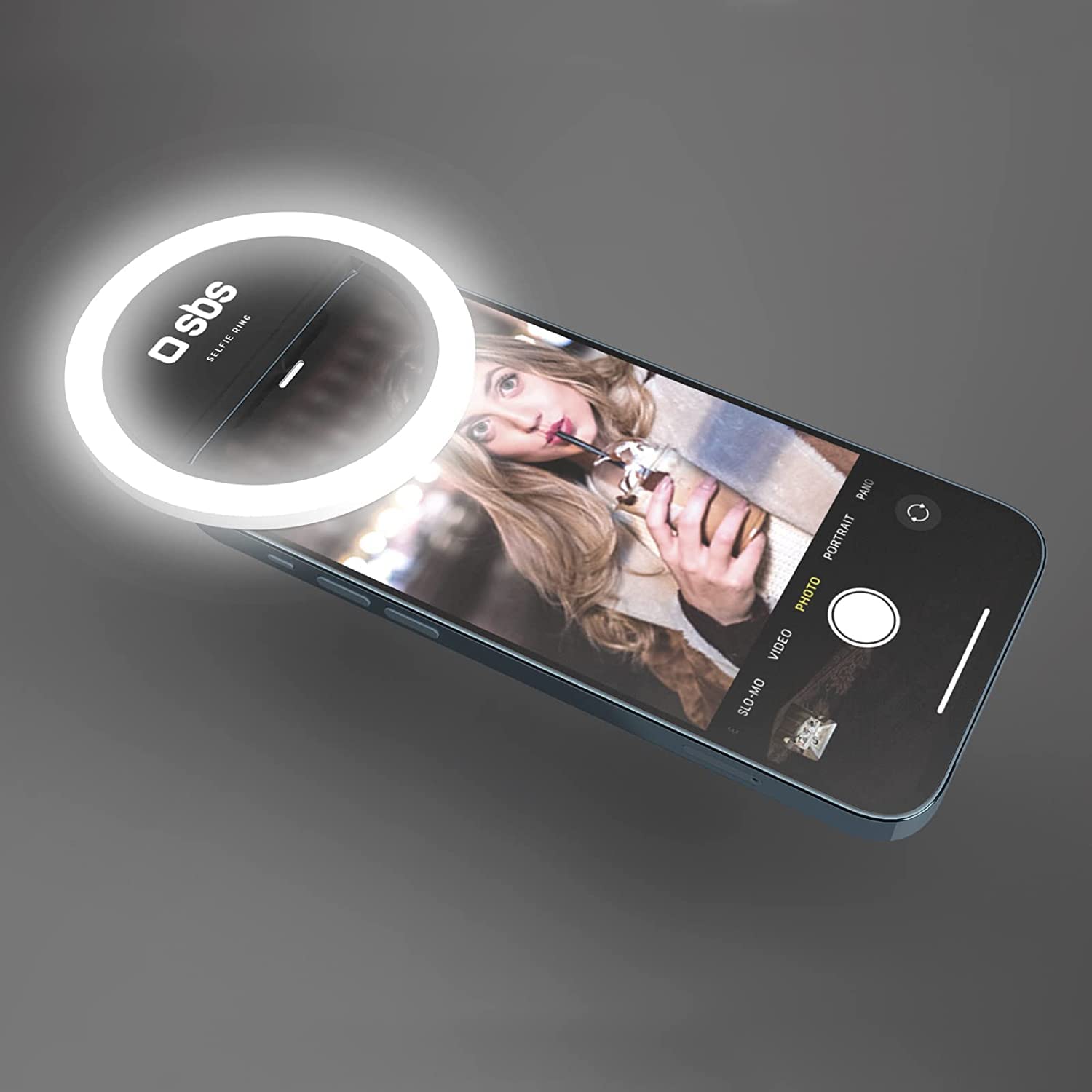 Anneau LED Pour Smartphones - Lumière Selfie Réglable Avec Câble USB - Pour TikTok, YouTube, Streaming