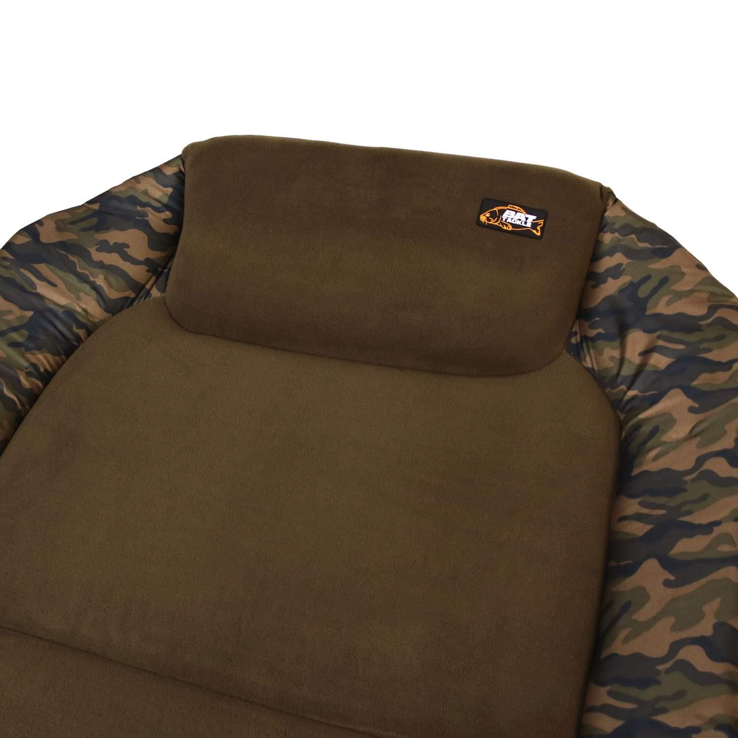 Camou Advance MK II 6-Bein Karpfenliege, 216x99cm | Fleece-Bezug & 60mm Kissen, 150kg Tragkraft, verstellbare Schlammteller-Beine, CamouTex, extra Breit