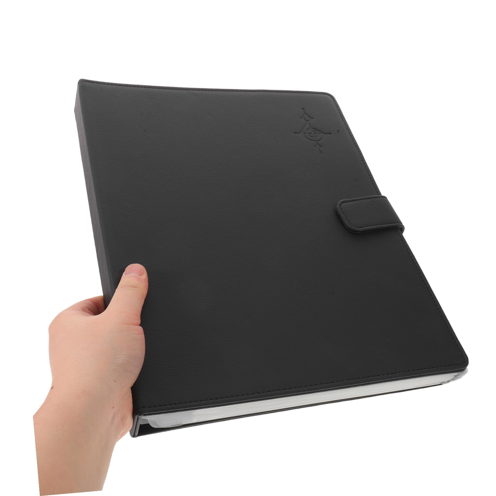 PU Leather Music Sheet Folder Organizer with Pages Magnetic Closure Elastic Strap And Corner Pocket Versatile Choir Binder for Piano Guitar And Orchestra Performance