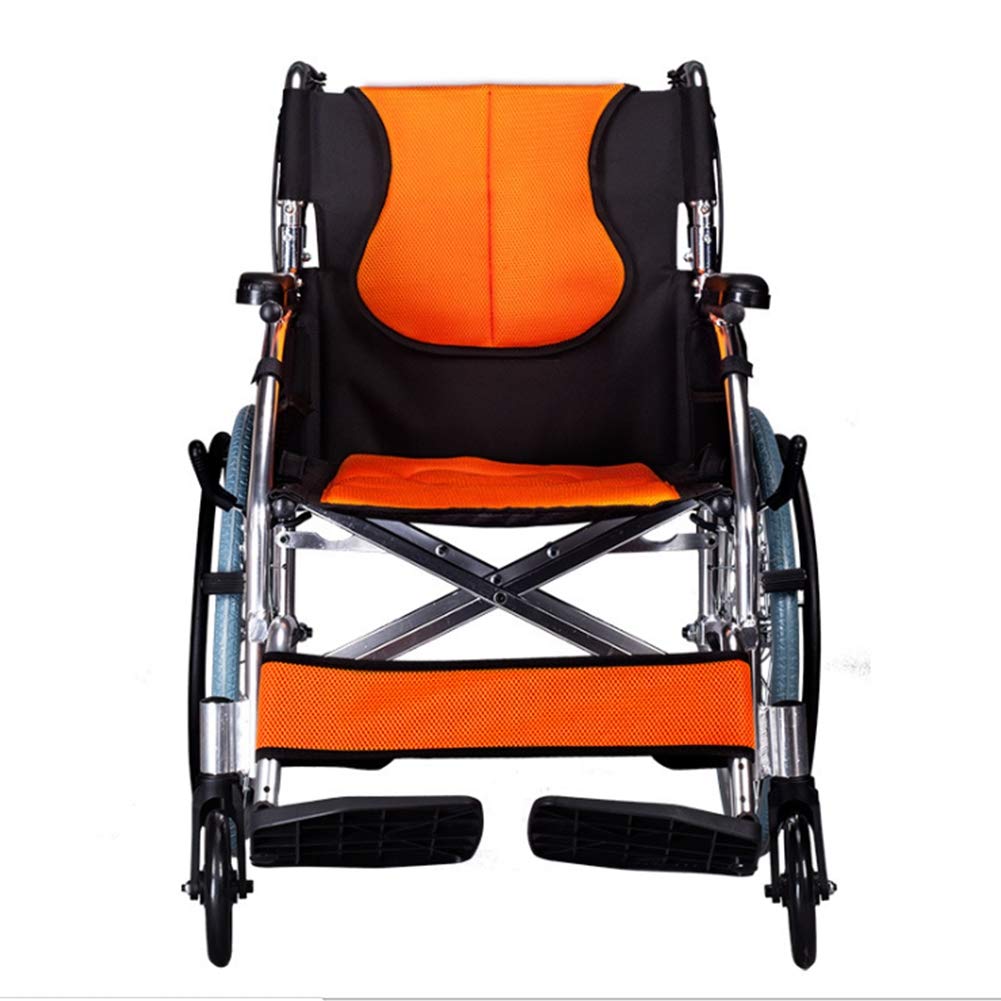 Wheelchair, Silla de Ruedas portátil Plegable, Silla de Ruedas Manual para Ancianos, Carrito Ultraligero para discapacitados, Suministros médicos para Adultos