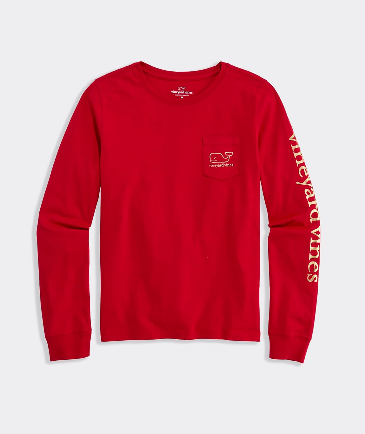 Vineyard Vines Girls Girls' Foil Vintage Whale Long-Sleeve Pocket Tee - Image 2