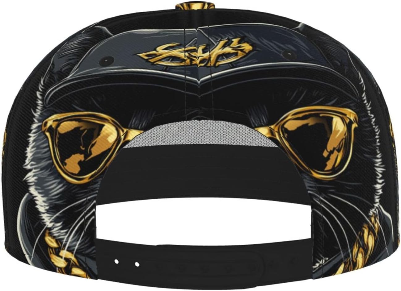 Baseball Cap Christmas Flat Brim Snapback Hat Men Women Hip Hop Cap Adjustable Trucker Hat for Adult Unisex - Image 7