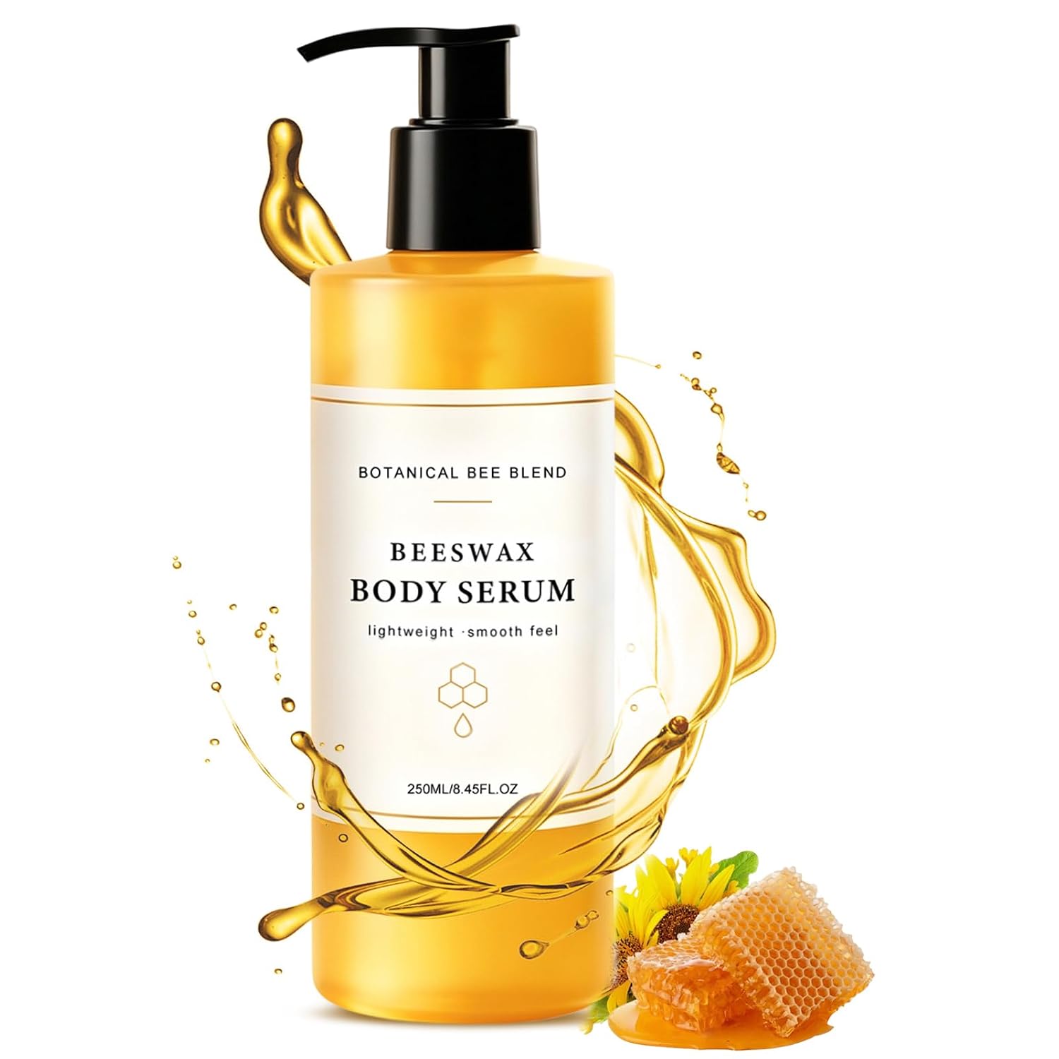 Beeswax Body Serum, Waterless Body Oil, Lightweight, 8.45 fl oz