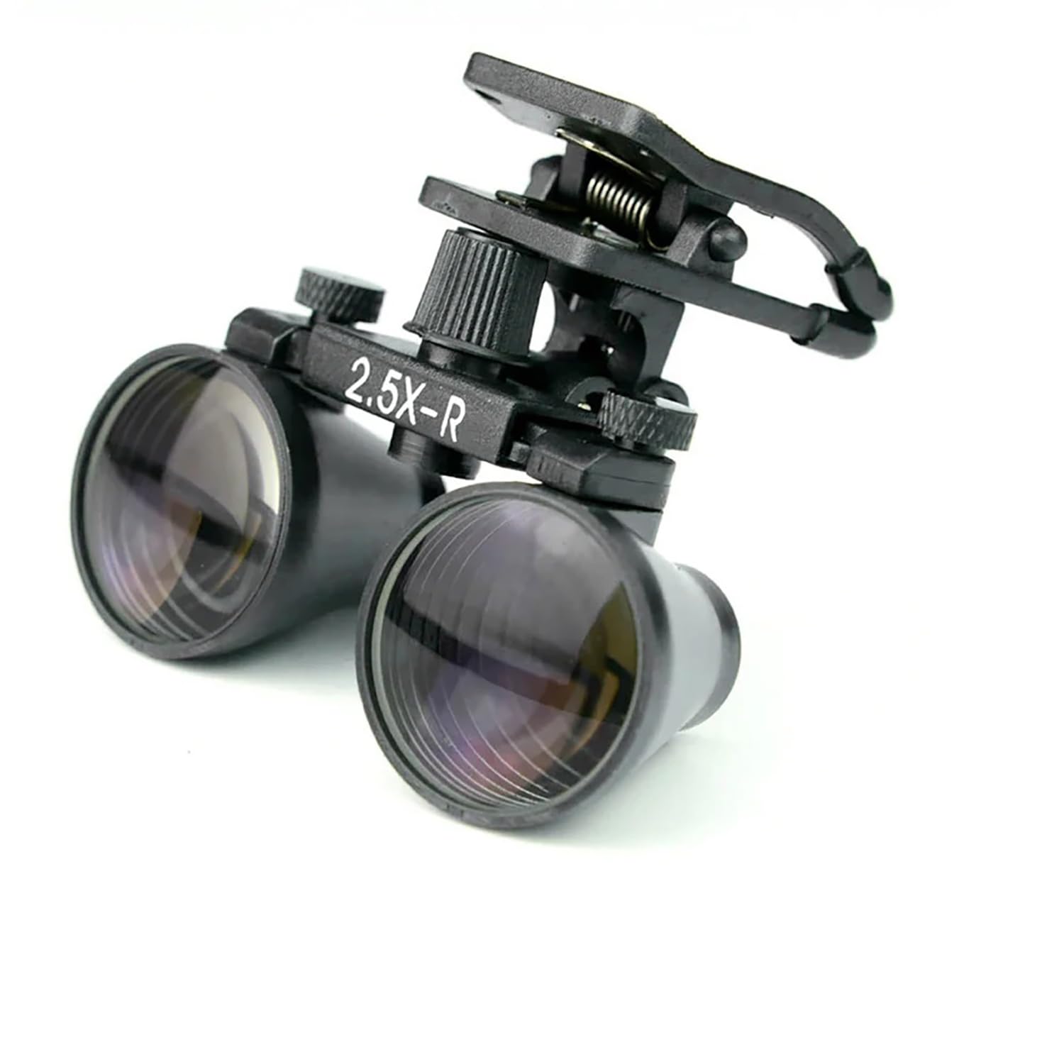 Generic 2.5X 3.5X Binocular Loupes Professional Portable Optical Dental Loupes Dentist Surgical Magnifier Magnifying Glass Clip On Type Eyepieces (2.5X-R), Black
