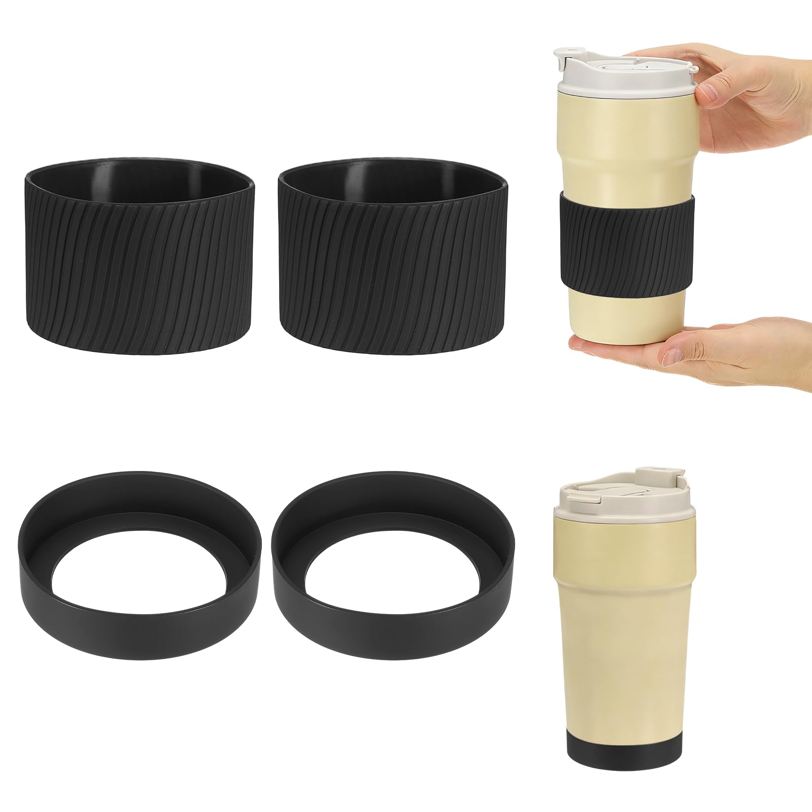 Manchon en silicone pour tasse réutilisable et boisson chaude
