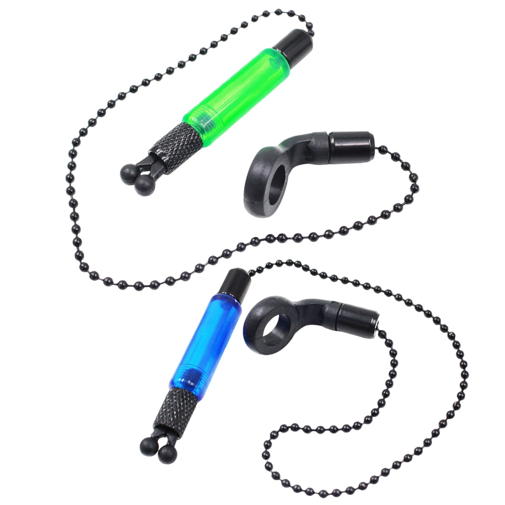 2 Pcs Bobbins Carp Fishing,Light Bite Indicators Alarms Chain Bobbers Float Portable Bites Alarm Indicator Coarse Carpfishing Bobber Accessory,for Night Tackle Practical Essential Accessories