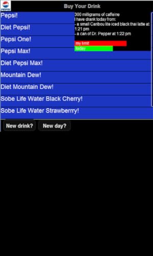 Caffeine Monitor for Adults (in Spanish)