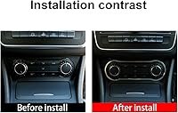Vista 2 de YIWANG Aleación de aluminio aire acondicionado interruptor decorativo anillo pegatinas para Mercedes Benz GLA CLA A clase B W176 W246 200 220 A180